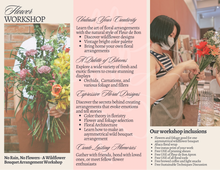 Load image into Gallery viewer, No Rain, No Flowers - A Wildflower Bouquet Arrangement Workshop