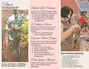 No Rain, No Flowers - A Wildflower Bouquet Arrangement Workshop